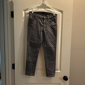 J. Crew Black and White Geometric Women Jeans
